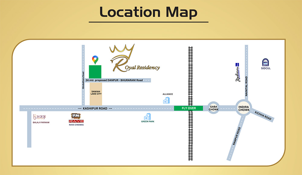 Royal Residency location advantages
